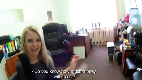Fucking Glasses Chloe Blue Fucking on the job interview