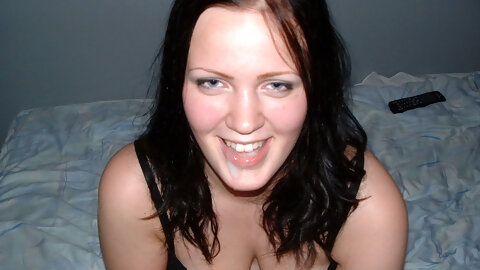 triple blowjob and facial on his three teen gfs - fffm foursome