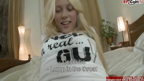 Skinny Blonde With Tiny Tits Gets A Creampie At The Casting - Teena Lipoldino