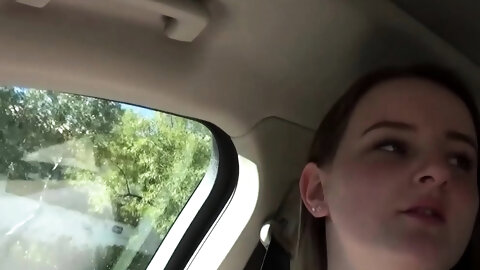 Hot Blonde has orgasm with cock in mouth at audition