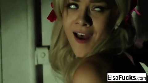 Innocent Elsa Fucks A Masked Stranger In An Alleyway