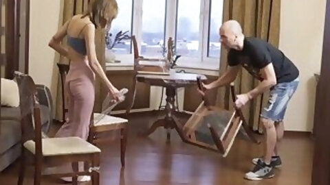 She Is Nerdy - Sasha Paige - Slender teen fucked on a table