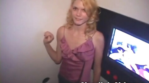 Blonde Petite Whore Sucking Off Cocks In Glory Hole Ass Fuck!