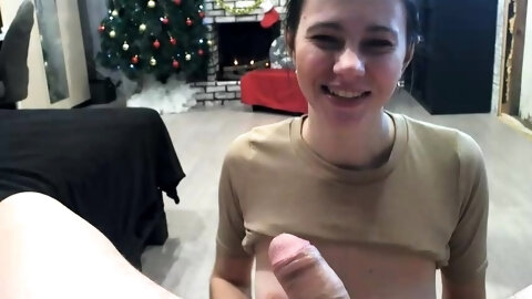 Cute brunette teen ho Natalie Monroe facialed by big cock
