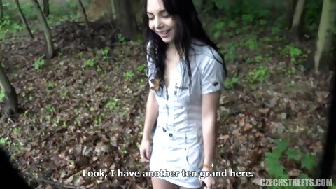 Petite latina wench makes me cum in the forest