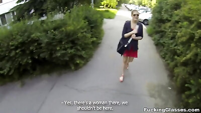 Lota in Outdoor fuck in spycam glasses