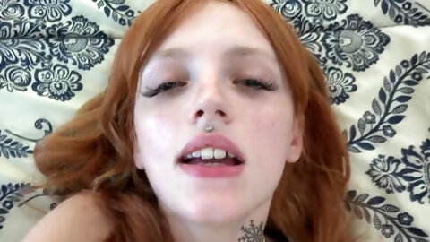 Tattooed redhead chick getting fucked by her man - Kate Bloom